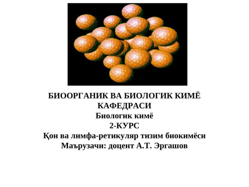 Биоорганик ва биологик кимё