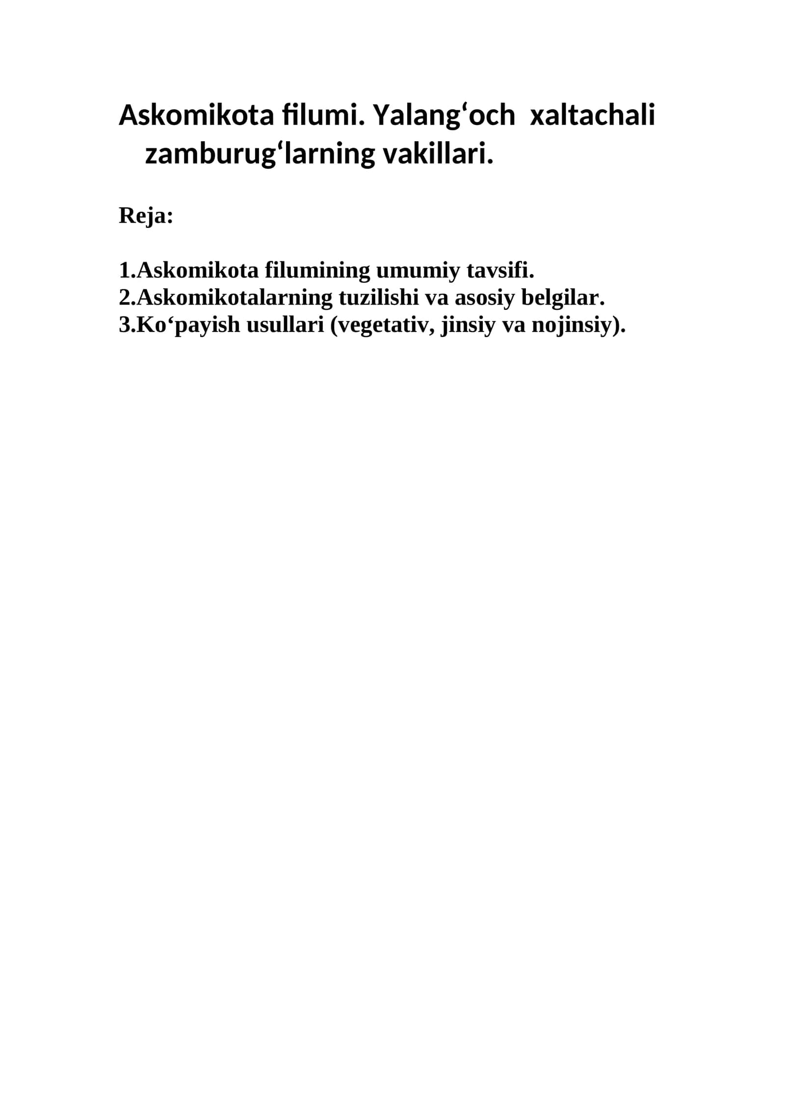 Askomikota filumi