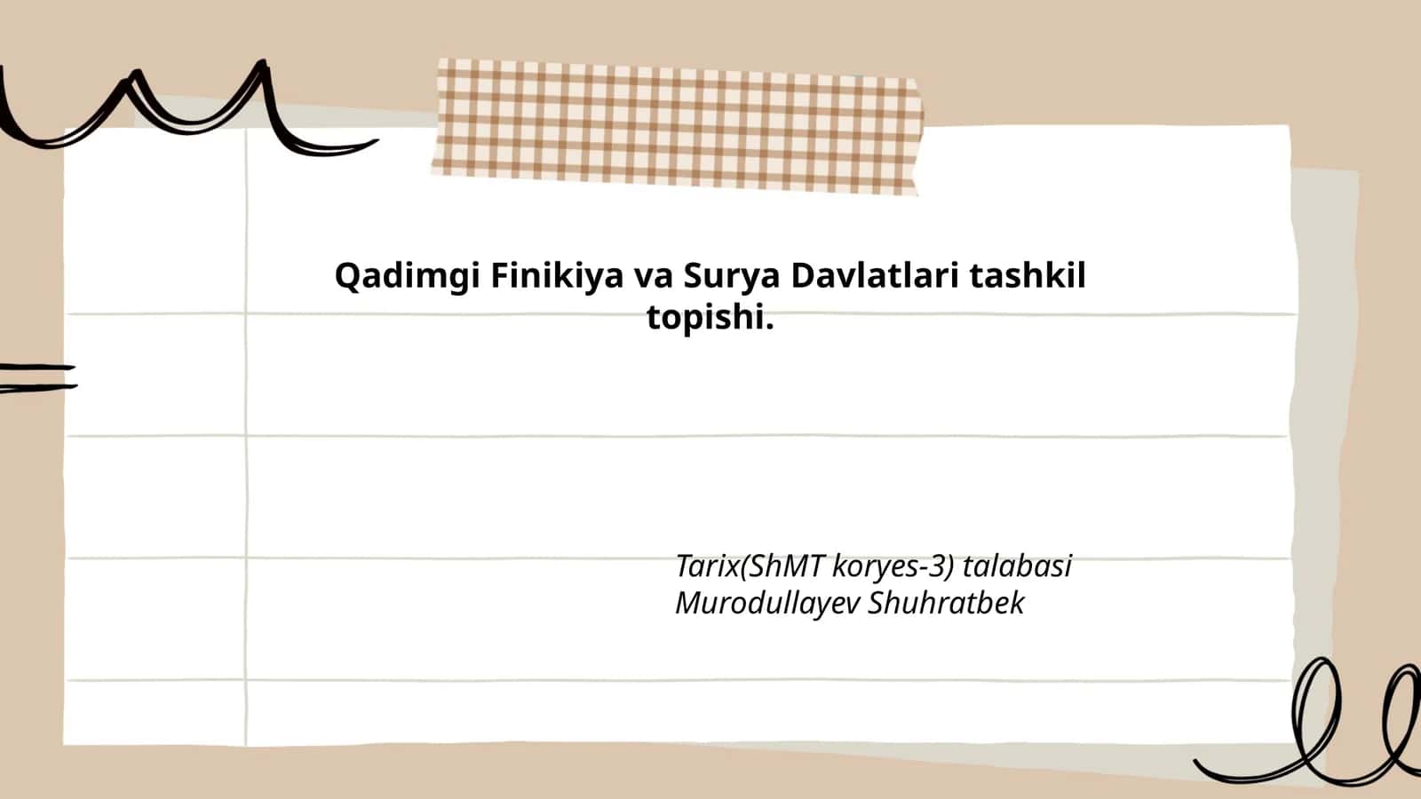 Qadimgi Finikiya va Surya Davlatlari tashkil topishi