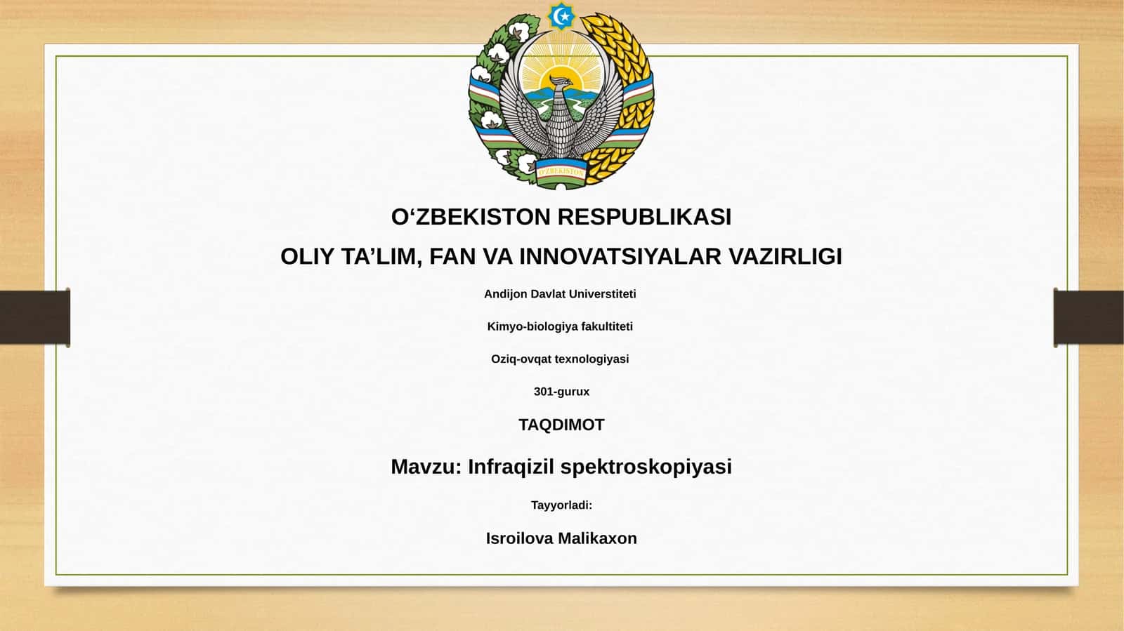 Infraqizil spektroskopiyasi