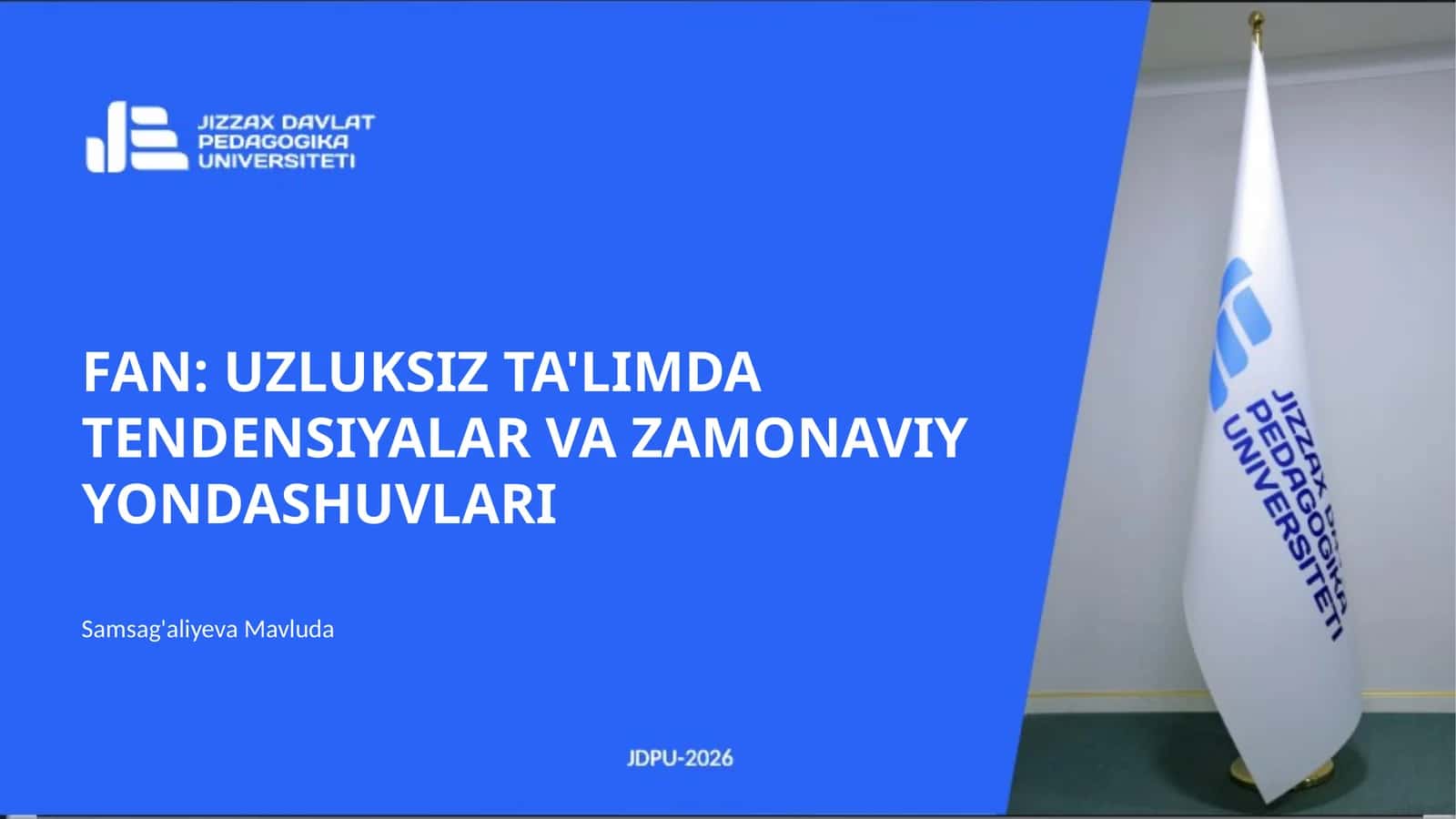 OLIY TA'LIM TIZIMIDA UZLUKSIZ TALIM