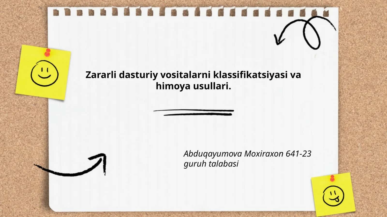 Zararli dasturiy vositalarni klassifikatsiyasi va himoya usullari