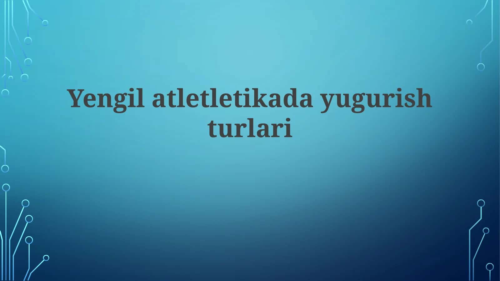O'rta masofali yugurish
