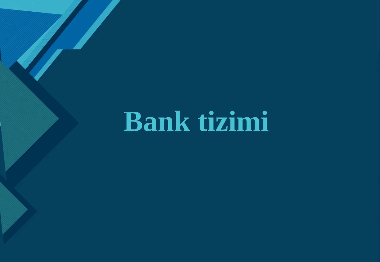 Bank tizimi