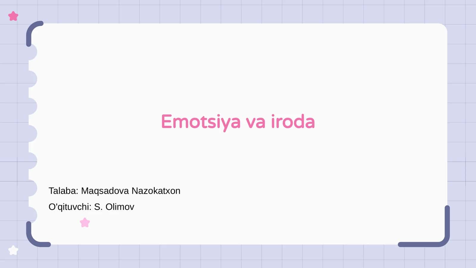 Emotsiya va iroda