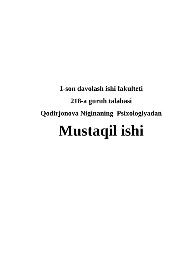 Psixologik moslashuvchanlik va muvozanatni baholash mezonlari