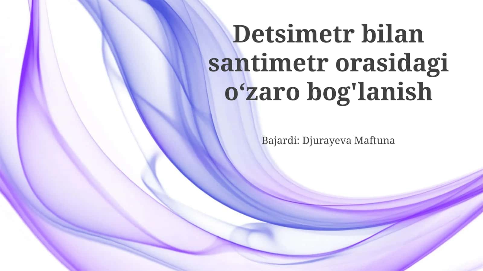 Desimetr va santimetr: Ta'riflar va belgilashlar