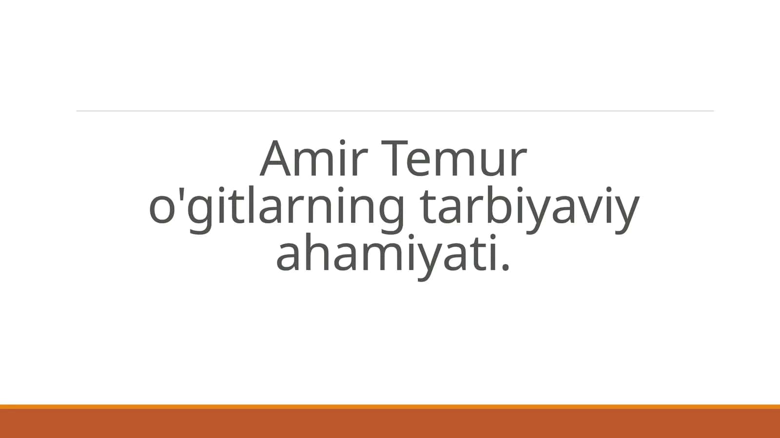 O'gitlarning yosh avlod tarbiyasidagi roli va ta'siri
