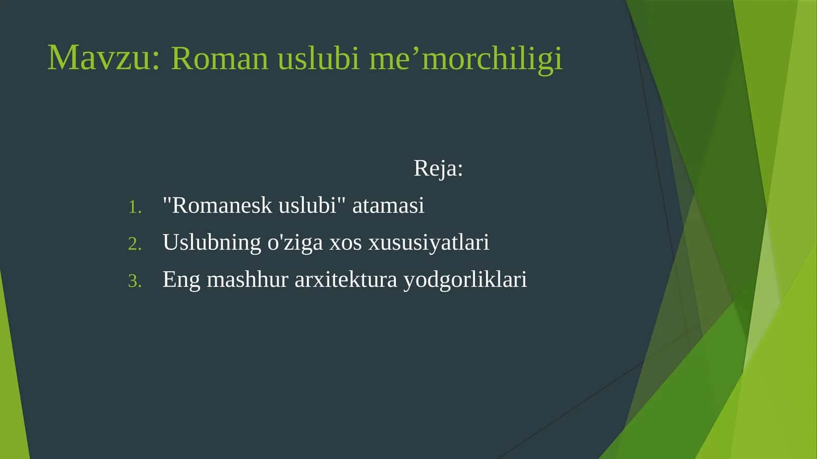 Roman uslubi me’morchiligi