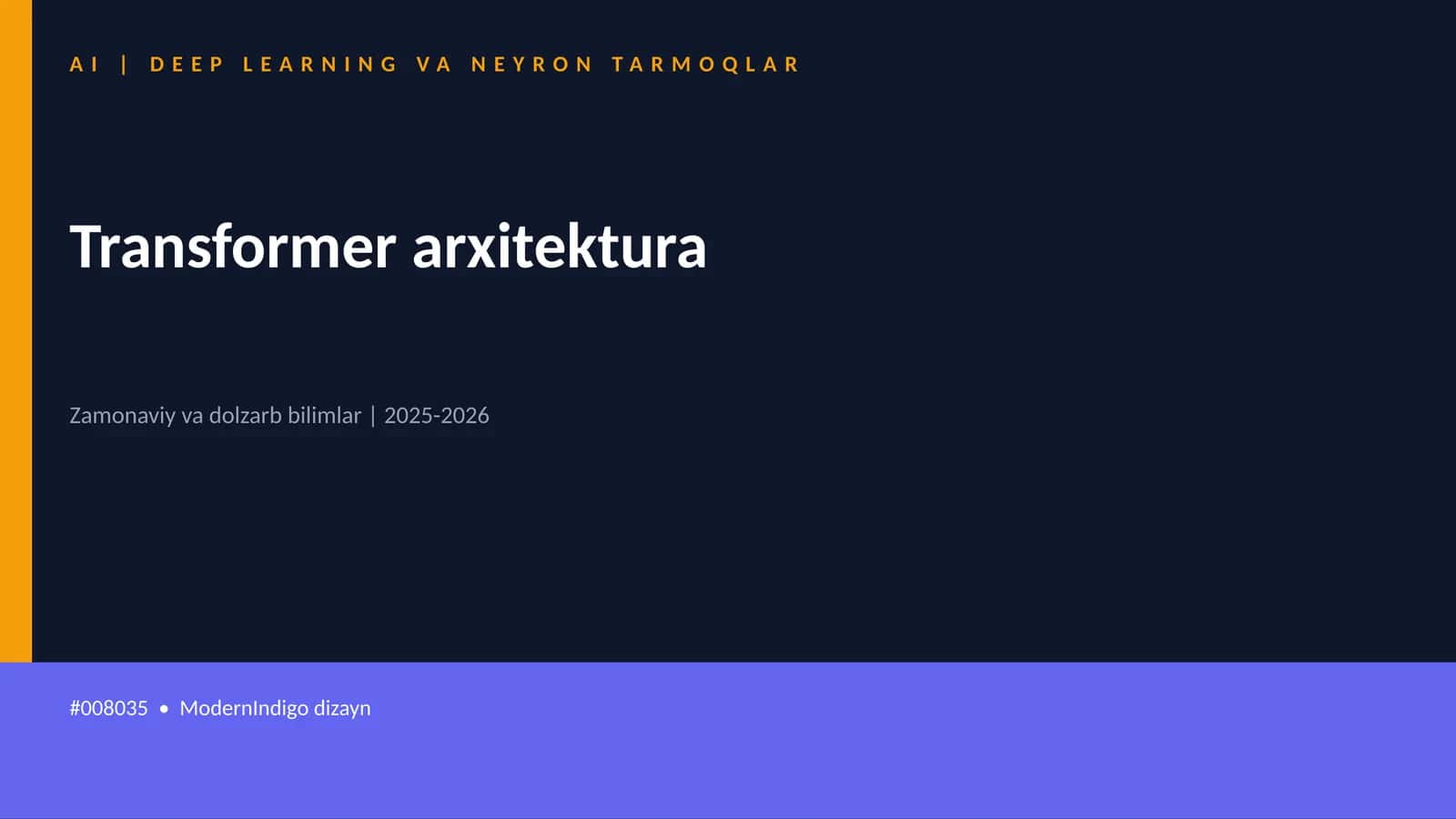 Transformer arxitektura