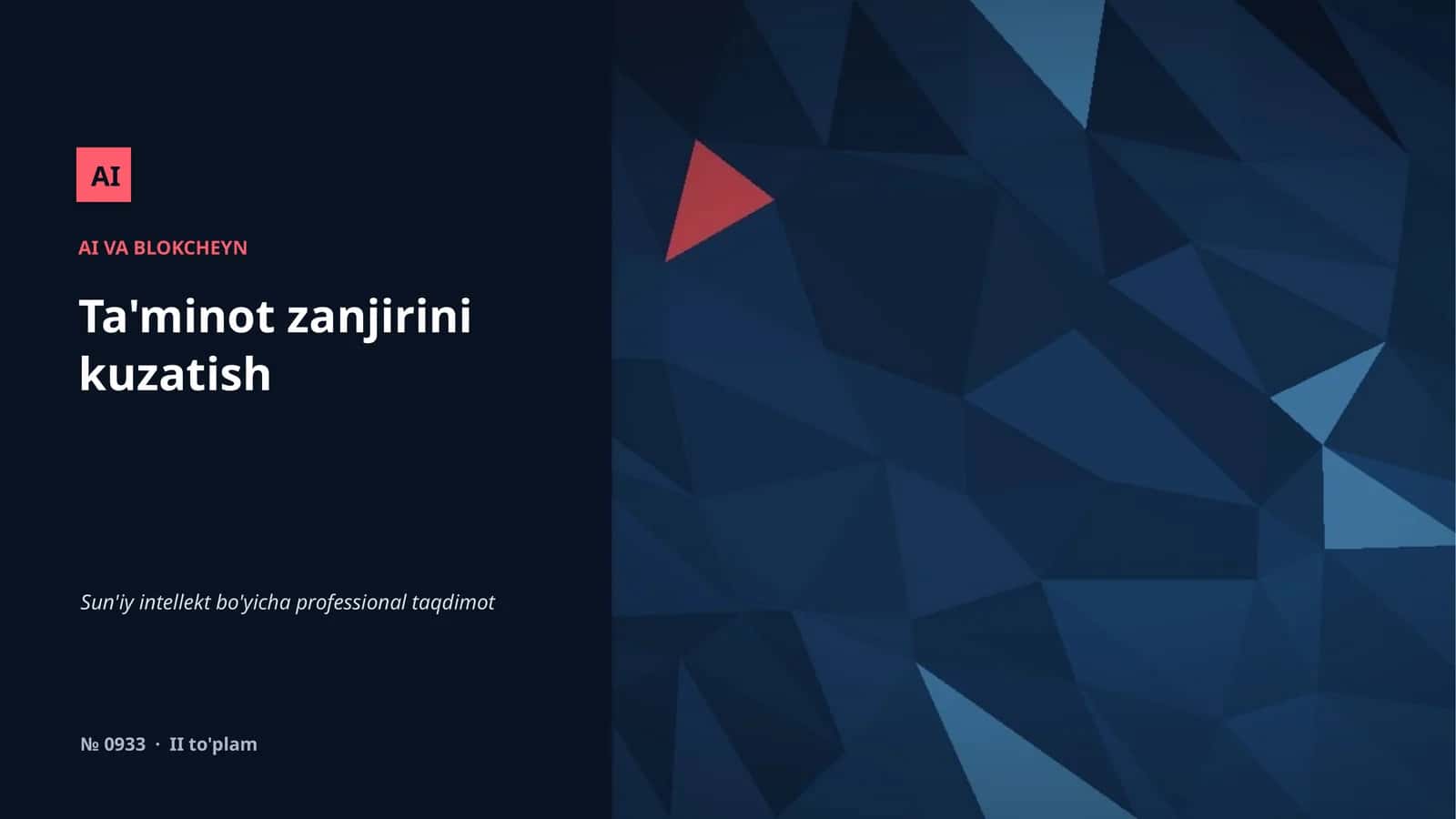 Ta'minot zanjirini kuzatish