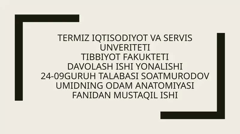 YON QORINCHALARNING VARIANT ANATOMIYASI KLINIK AHAMIYATI