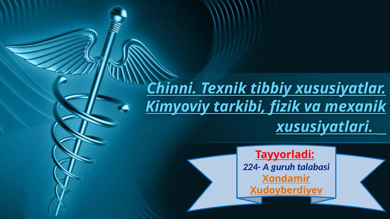 Chinni. Texnik va tibbiy xususiyatlar