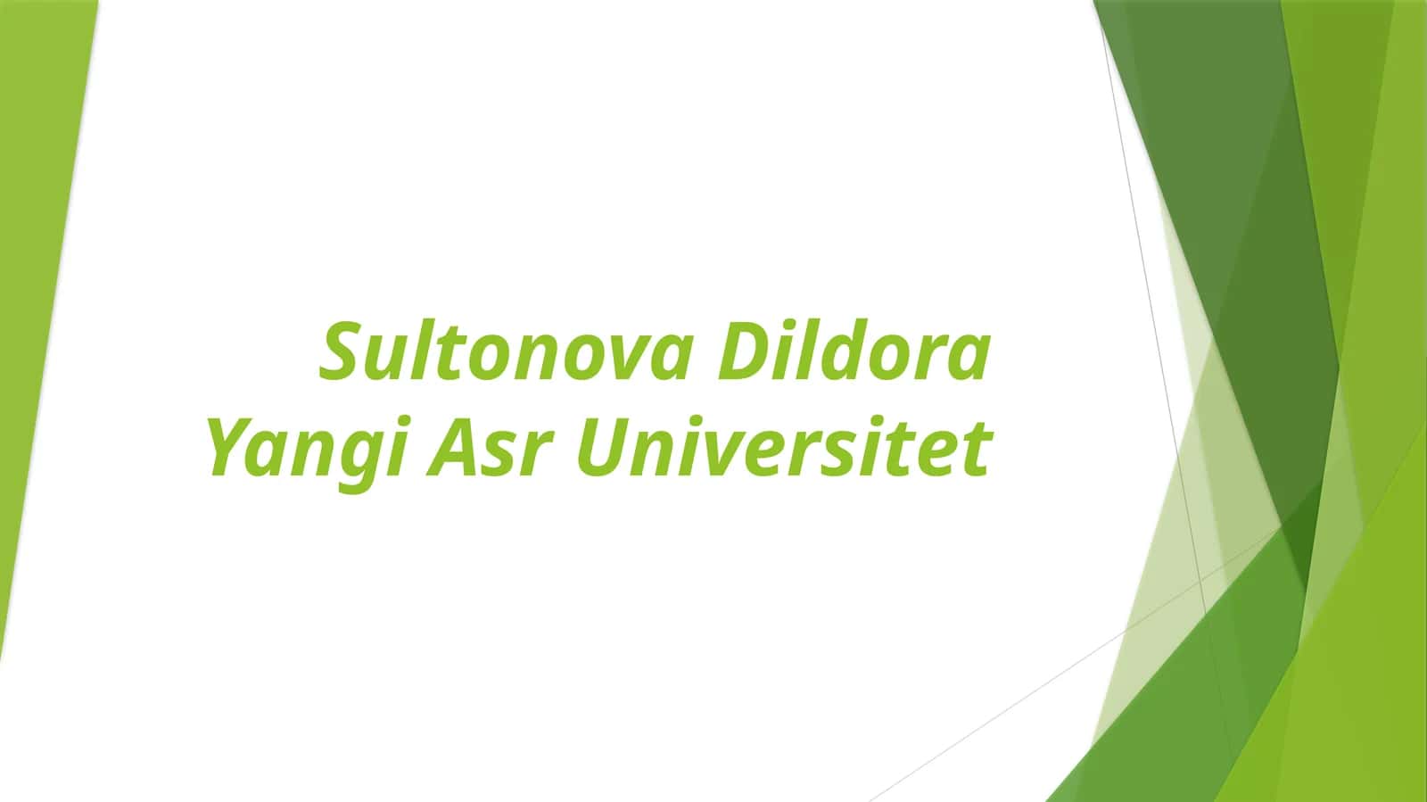 Ilk o‘spirinlik va yoshlik davri