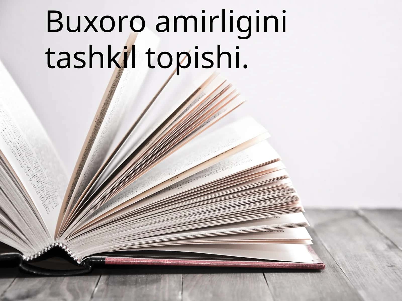 Buxoro amirligining tashkil topishi