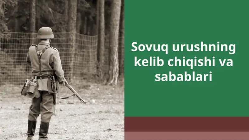 Sоvuqurushningkеlibchiqishivasabablari