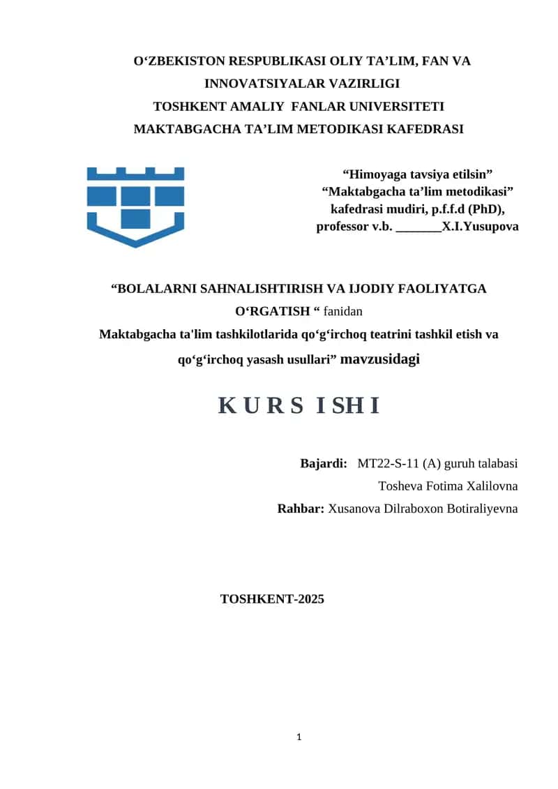 Maktabgacha ta'lim tashkilotlarida qoʻgʻirchoq teatrini tashkil etish va qoʻgʻirchoq yasash usullari12..docx