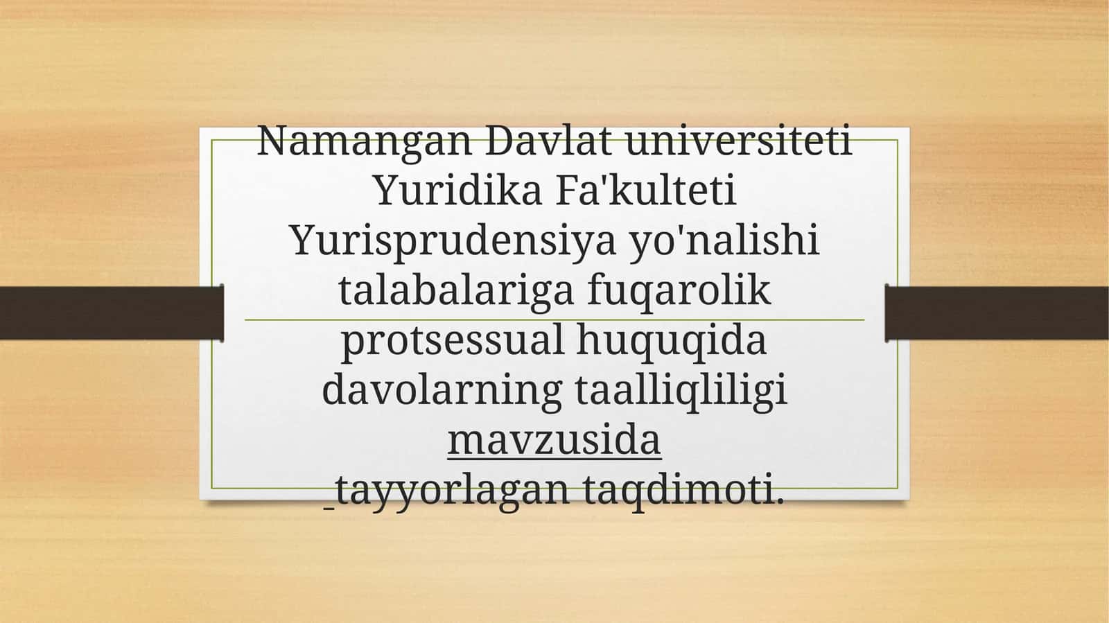 FUQAROLIK ISHLARINING TAALUQLILIGI