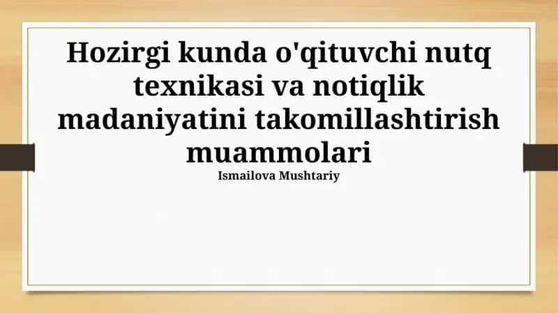 Kelajakdagi istiqbollar va takliflar
