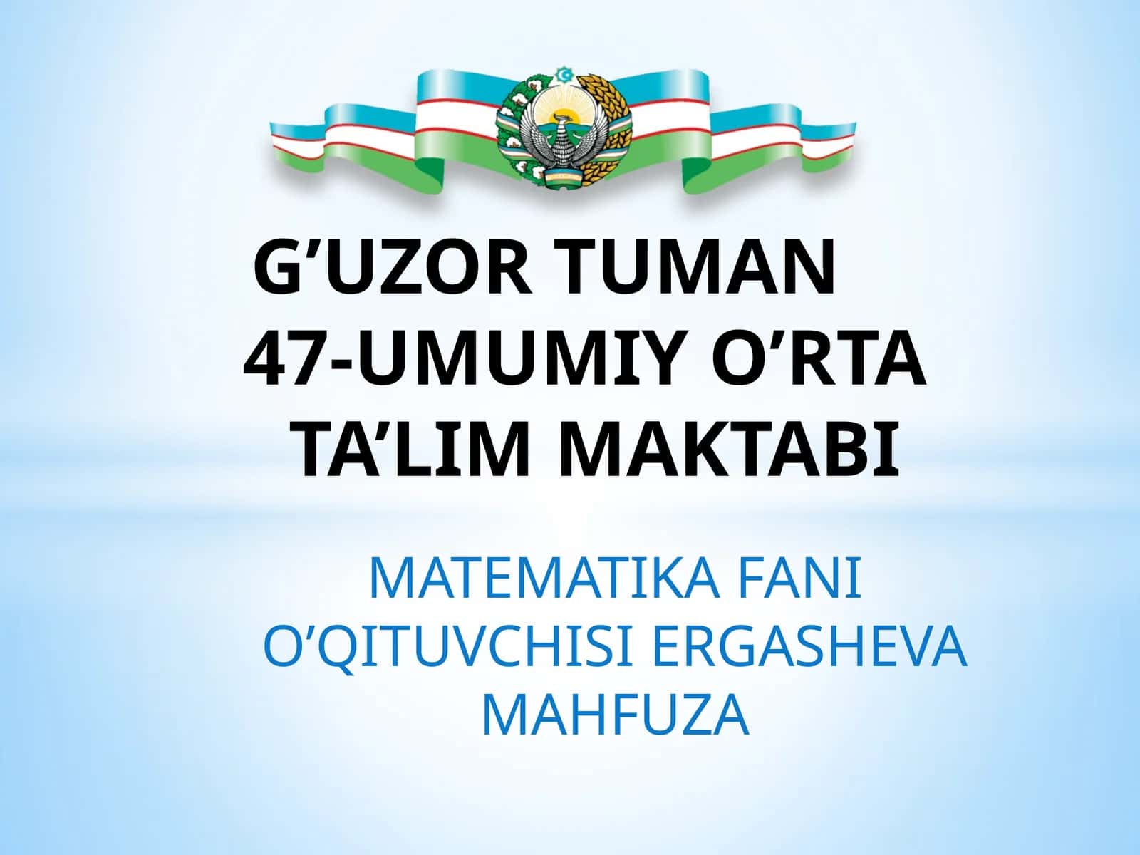 5-sinf Matematika fanidan Sonli va harfli ifodalar dars ishlanma