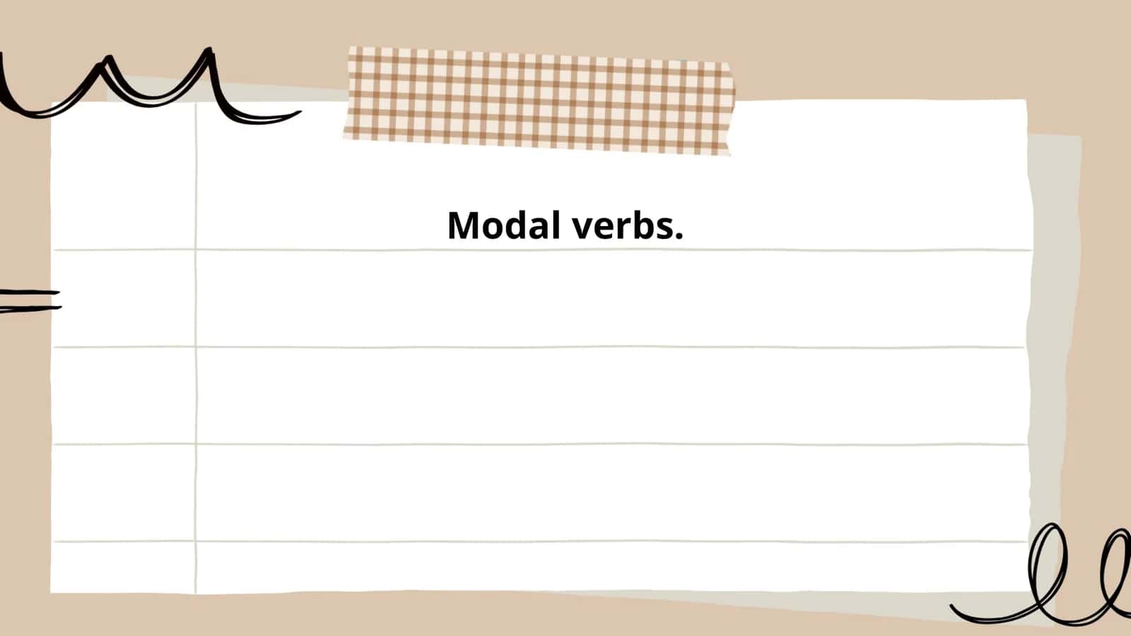 Modal verbs