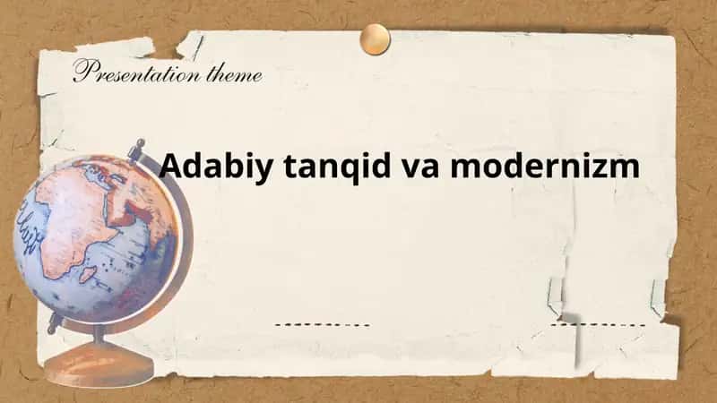 Adabiy tanqid va modernizm