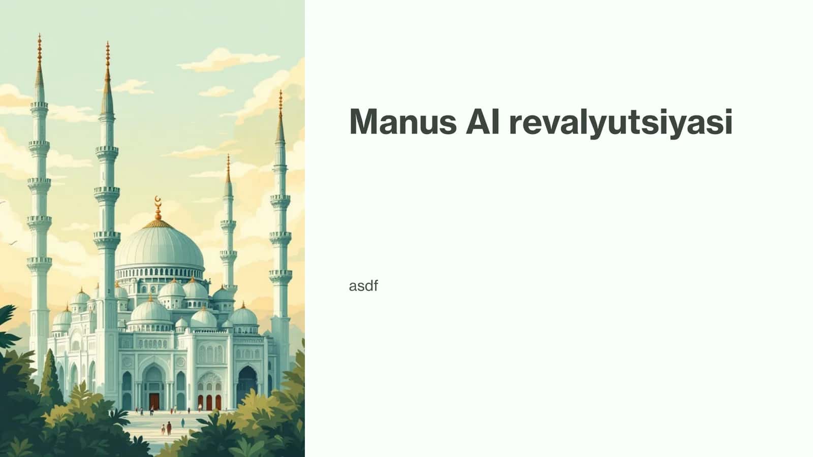 Manus AI revalyutsiyasi