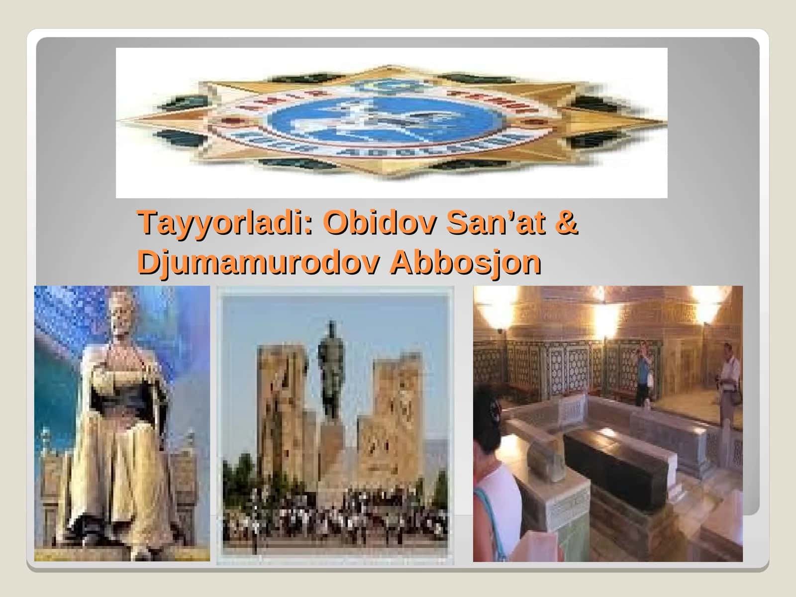 AMIR TEMUR VA TEMURIYLAR DAVRIDA O‘ZBEK DAVLATCHILIGINING