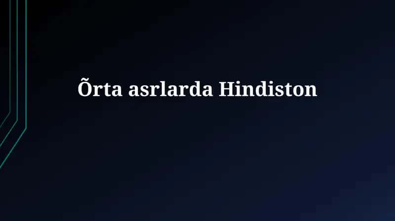 O'rta asrlarda Hindiston: Siyosat, Iqtisodiyot va Jamiyat