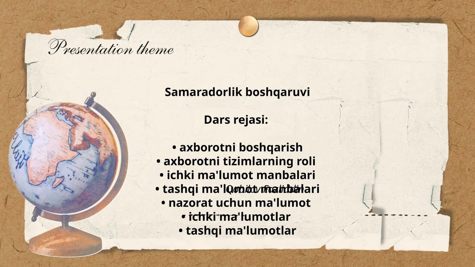 Samaradorlik boshqaruvi