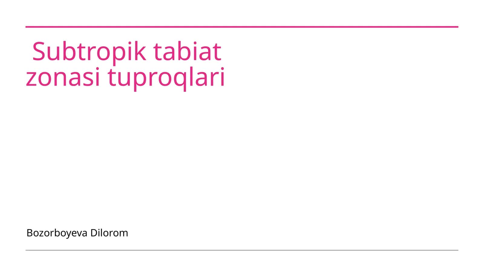 Subtropik tabiat zonasi tuproqlari