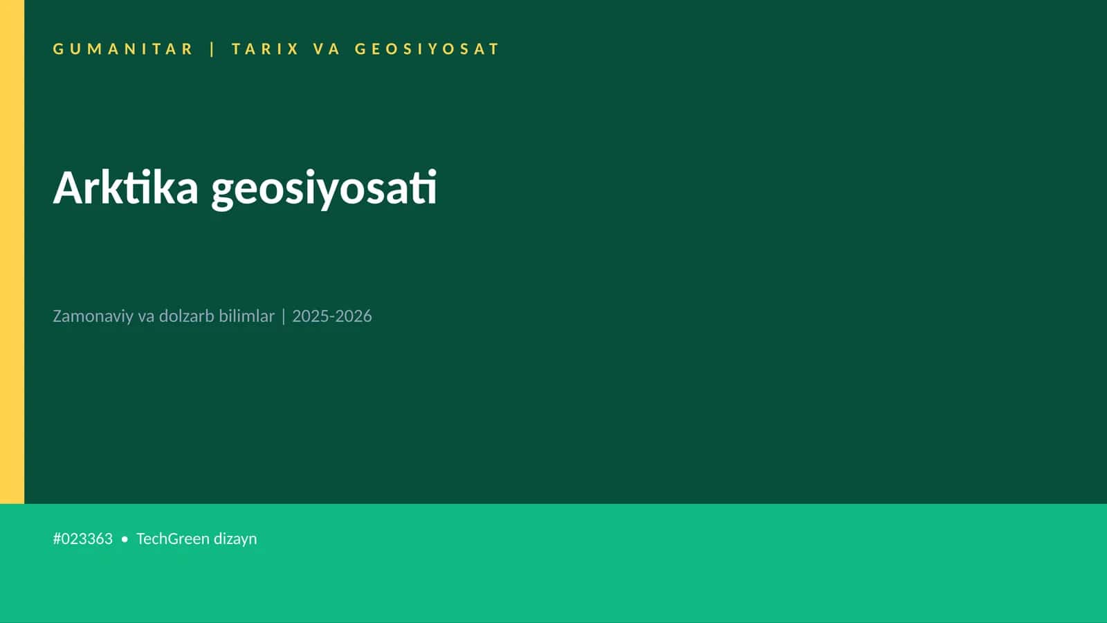 Arktika geosiyosati