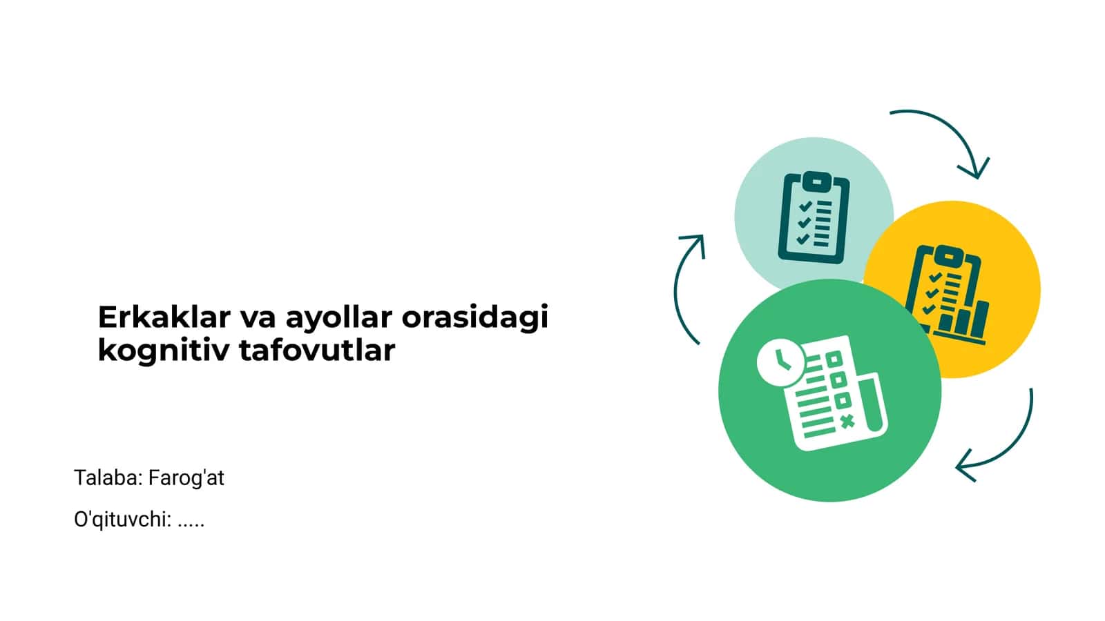 Kognitiv tafovutlar erkaklar va ayollar orasida