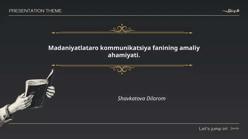 Diplomatiyada madaniyatlararo kommunikatsiyaning amaliy roli