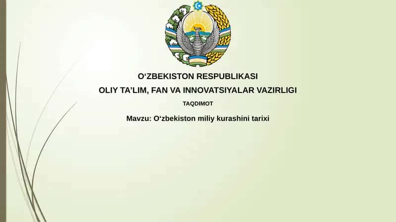 Oʻzbekiston milliy kurashining tarixi