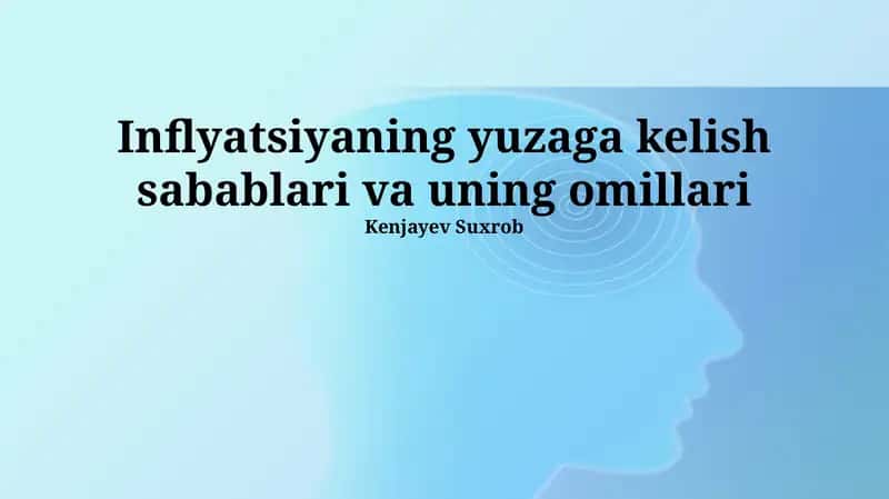 Inflyatsiyaning yuzaga kelish sabablari va uning omillari