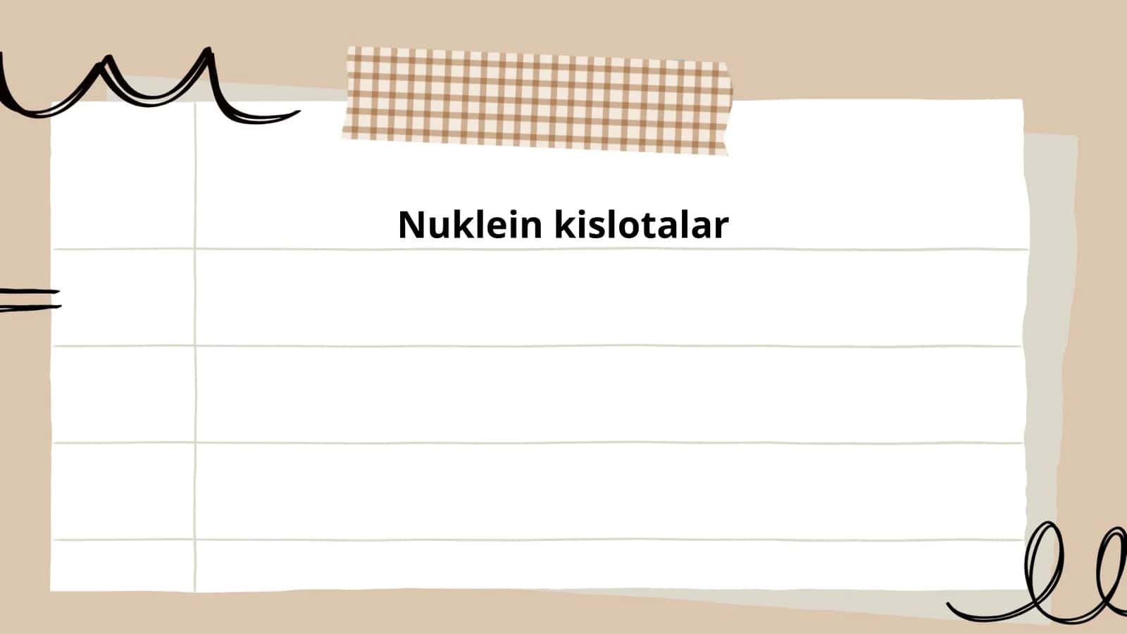 Nuklein kislotalar