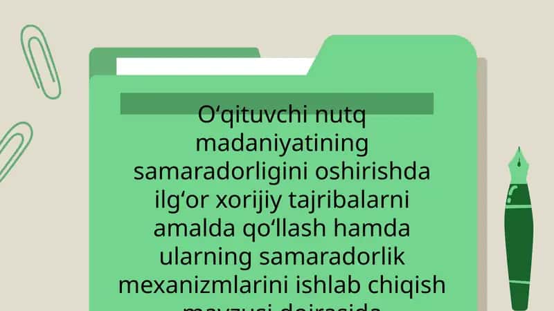 Xorijiy Tajribalar Va Nutq Madaniyati
