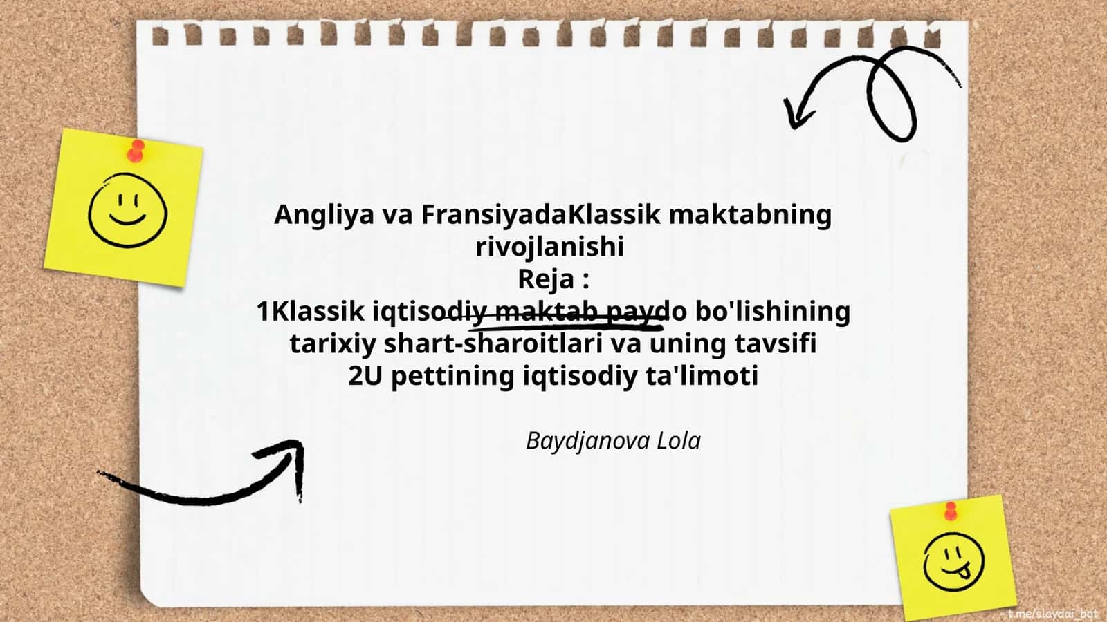 Klassik iqtisodiy maktabning rivojlanishi