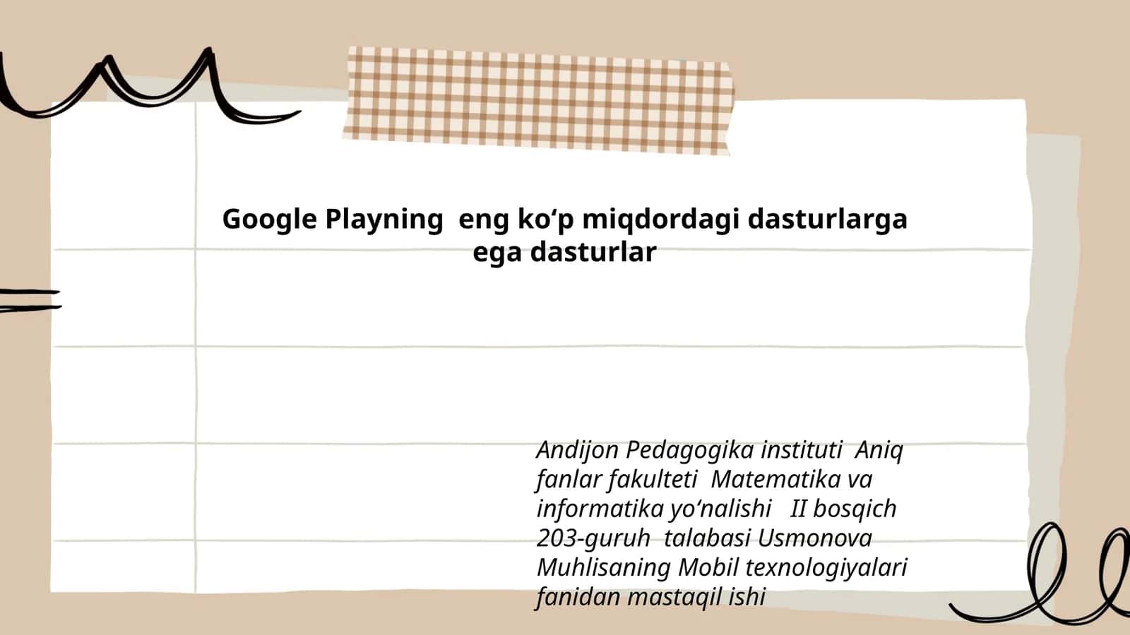 Mobil texnologiyalari