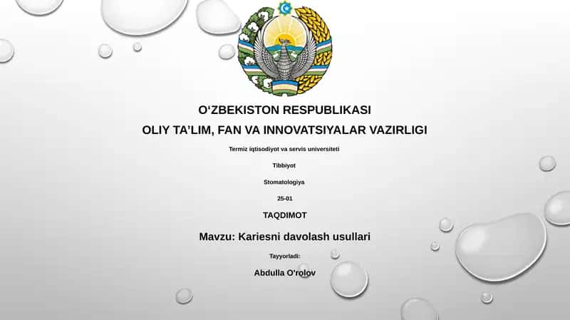 Kariesni davolash usullari