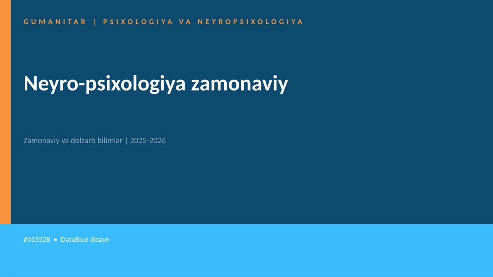 Neyro-psixologiya zamonaviy