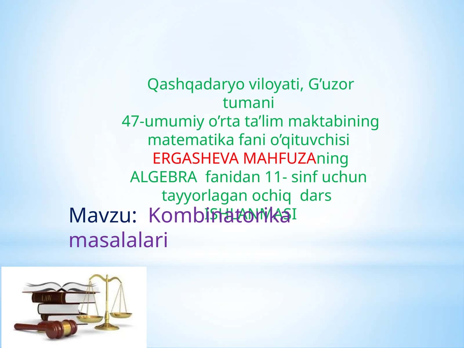 Kombinatorika masalalari