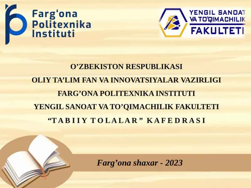 Yengil sanoat va to'qimachilik fakulteti