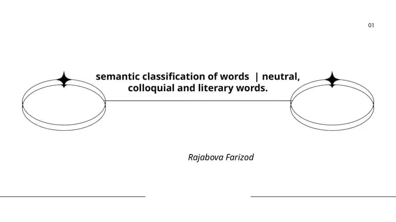 Definitions and distinguishing features of neutral, colloquial, and literary words