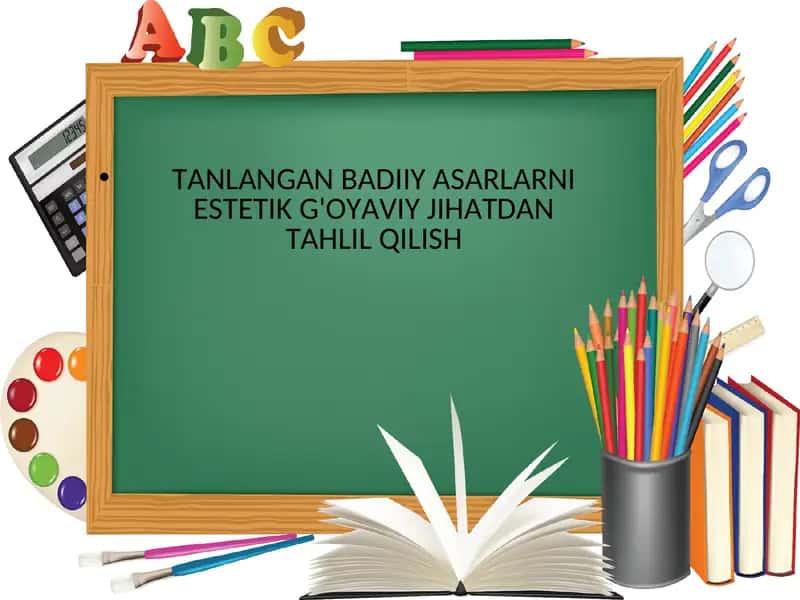 Badiiy asarlar