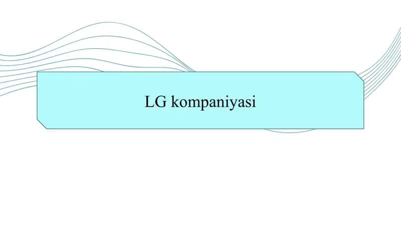 LG kompaniyasi SLAYD