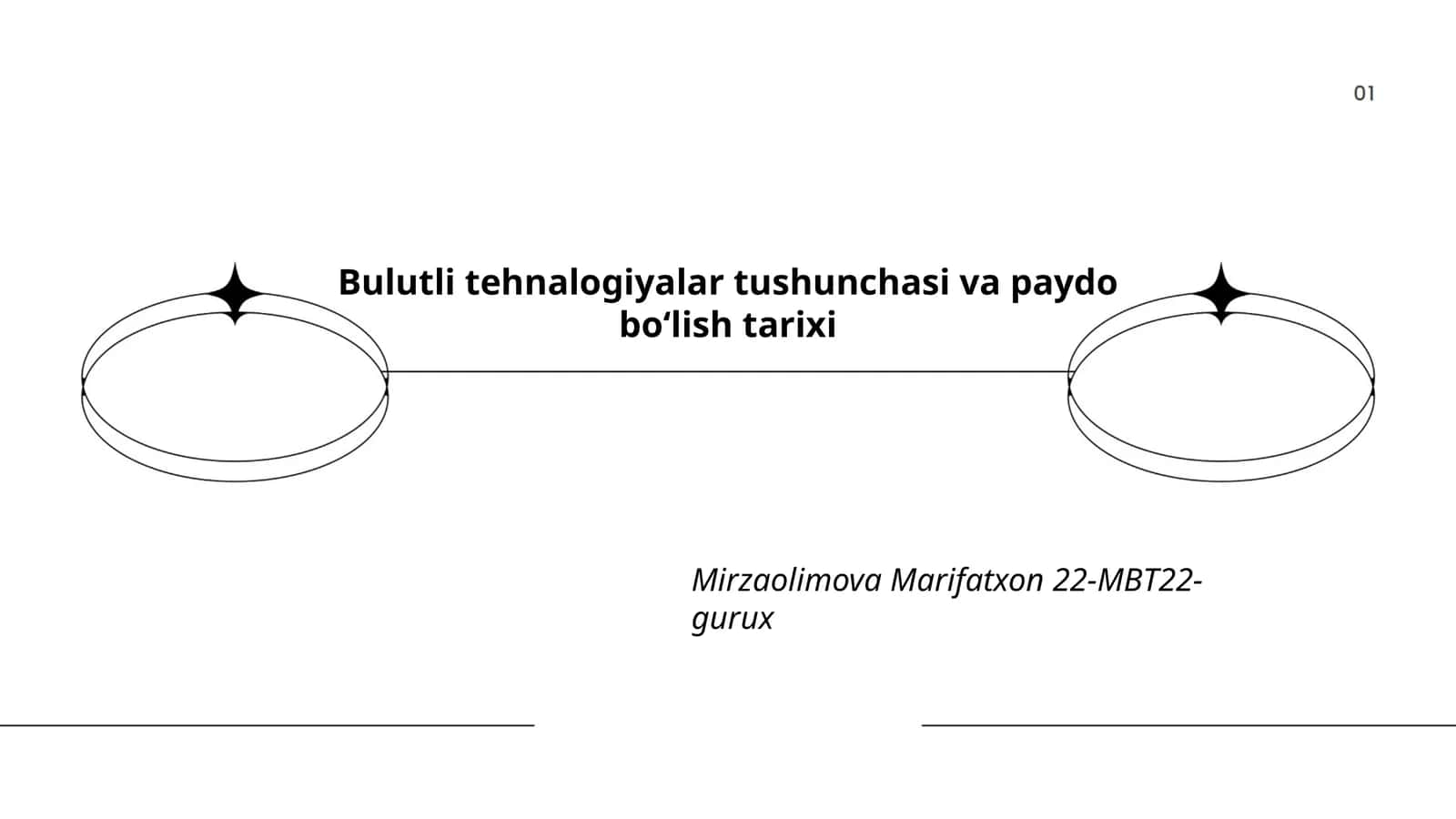 Bulutli tehnalogiyalar tushunchasi va paydo boʻlish tarixi