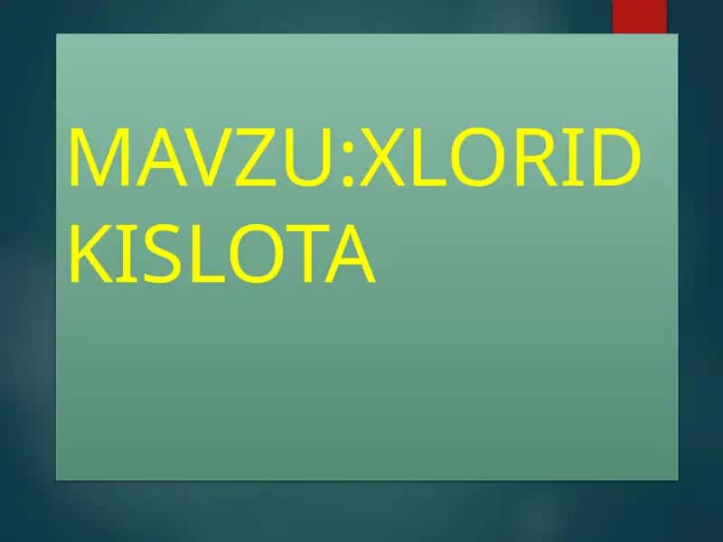 Xloridkislota