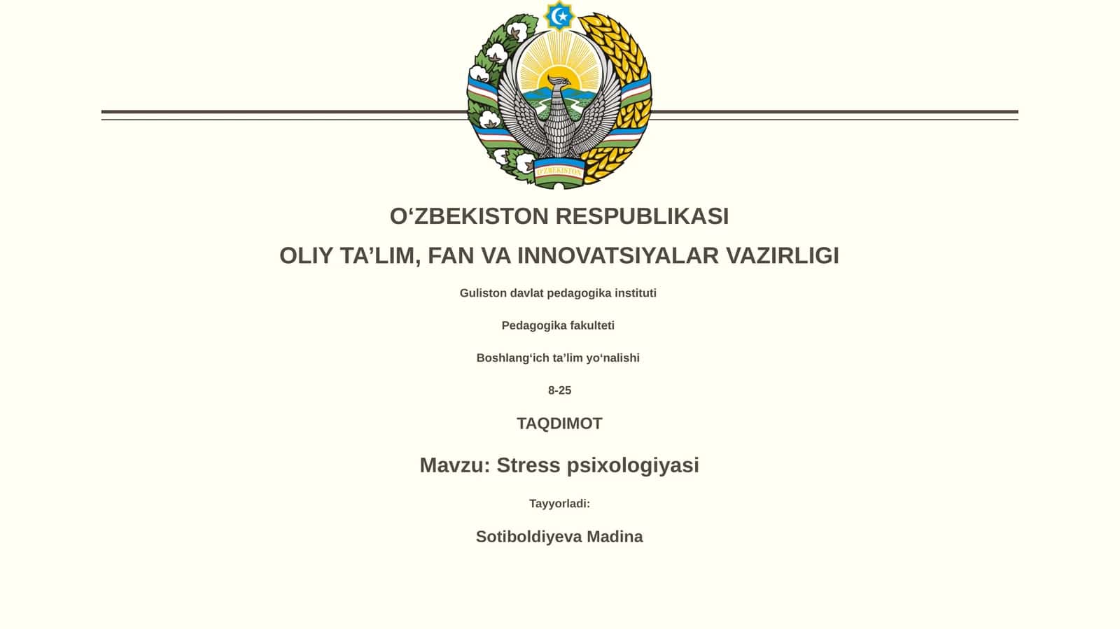 Stress psixologiyasi